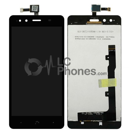 BQ Aquaris X5 FPC S90723 - Full Front LCD Digitizer Black