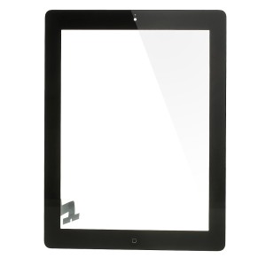 iPad 2 - Front Glass Digitizer With 3M Adhesive Sticker Black