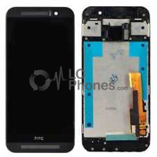 HTC One M9 - Full Front LCD Digitizer With Frame Black