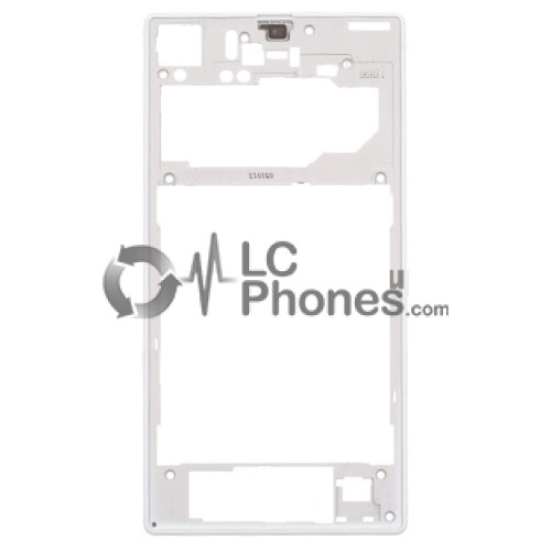 Sony Xperia Z1 L39H C6903 C6906 - Back Plastic Frame White