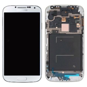 Samsung Galaxy S4 I9506 - Full Front LCD Digitizer With Frame White ( Refurbished )