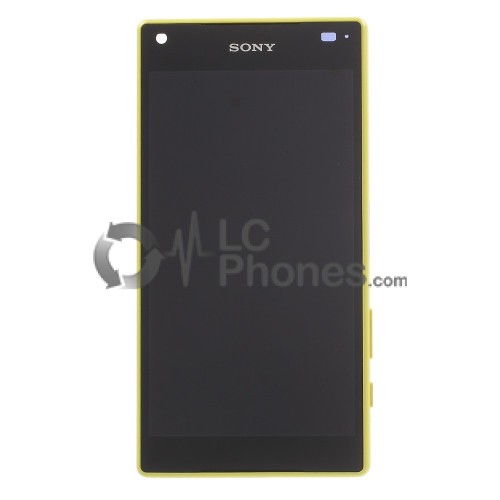 Sony Xperia Z5 Compact E5823 - Full front LCD Digitizer With Frame Yellow