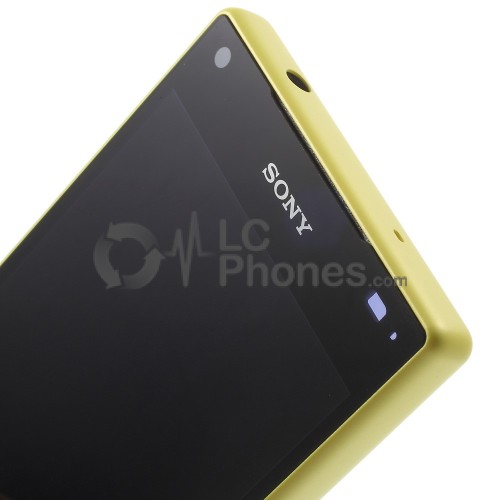 Sony Xperia Z5 Compact E5823 - Full front LCD Digitizer With Frame Yellow