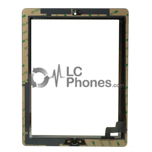 iPad 2 - Front Glass Digitizer With 3M Adhesive Sticker White