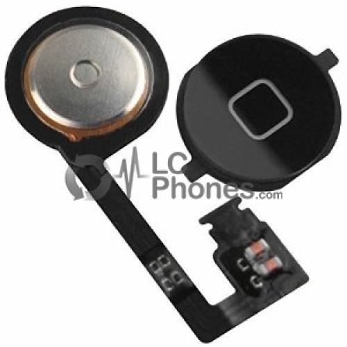 iPhone 4S - Home Button Flex + Home Button 4S Black