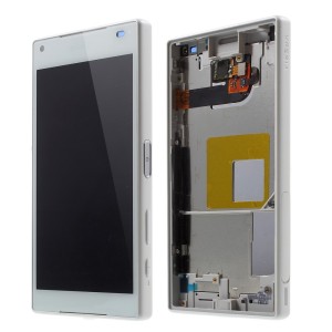 Sony Xperia Z5 Compact E5823 - Full front LCD Digitizer With Frame White