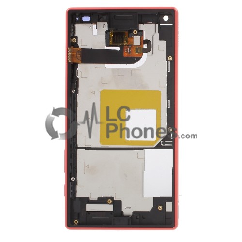 Sony Xperia Z5 Compact E5823 - Full front LCD Digitizer With Frame Red