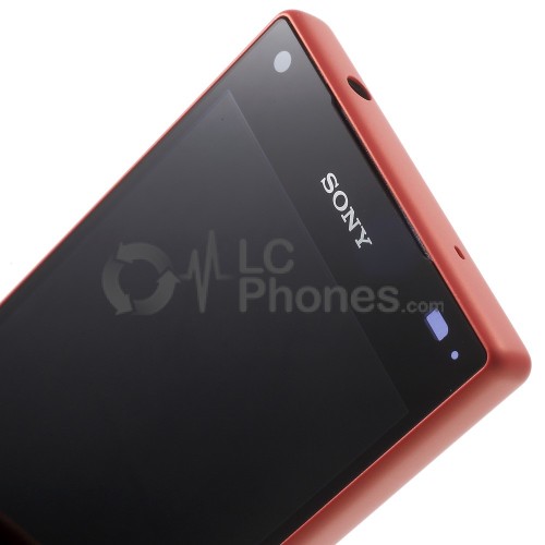 Sony Xperia Z5 Compact E5823 - Full front LCD Digitizer With Frame Red