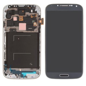 Samsung Galaxy S4 I9505 - Full Front LCD Digitizer With Frame Electric Blue ( Refurbished )