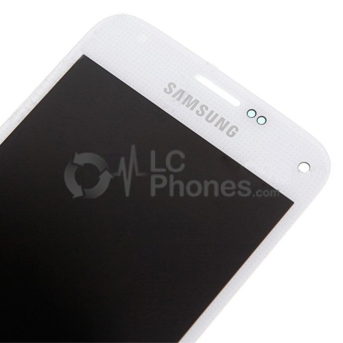 Samsung Galaxy S5 Mini G800F - Full Front LCD Digitizer White < Service Pack >