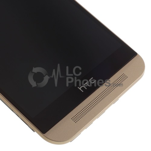 HTC One M9 - Full Front LCD Digitizer With Frame Gold