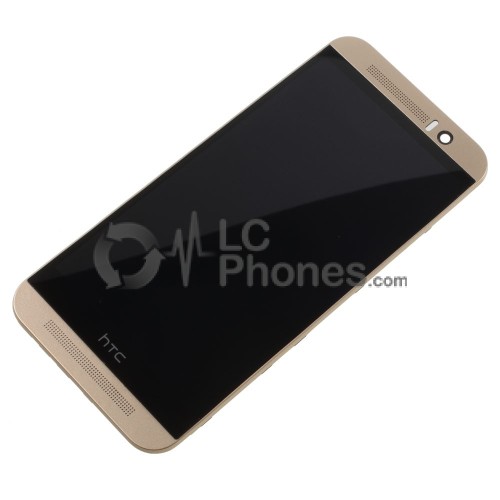 HTC One M9 - Full Front LCD Digitizer With Frame Gold