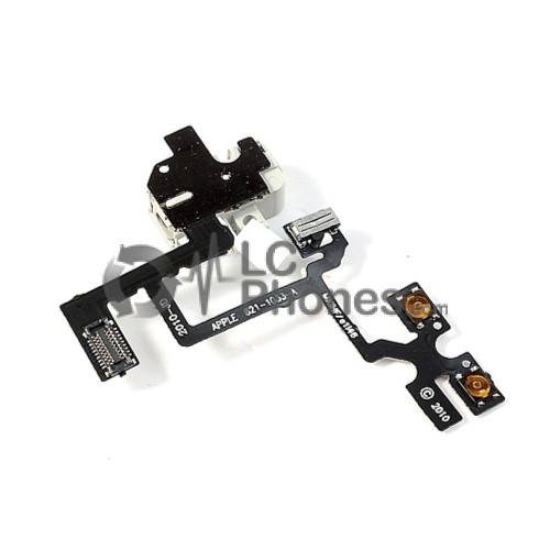 iPhone 4G - Volume/Jack Flex Cable White