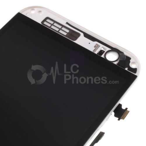 HTC One M8 - Full Front LCD Digitizer With Frame Grey