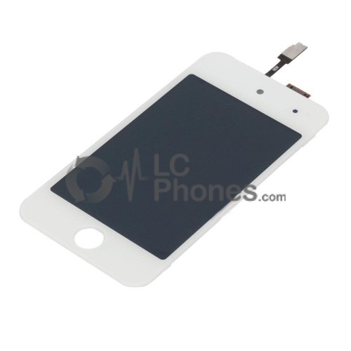 iPod 4th Gen - Full Front LCD Digitizer White