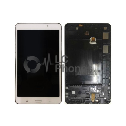 Samsung Galaxy Tab 4 7.0 T230 - Full Front LCD Digitizer With Frame White (Origina Used)