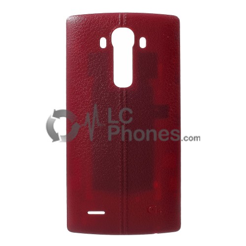 LG G4 H815 H810 H811 - Battery Cover Leather Red