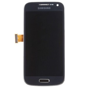 Samsung Galaxy S4 Mini I9195 - Full Front LCD Digitizer With Frame Blue ( Refurbished )