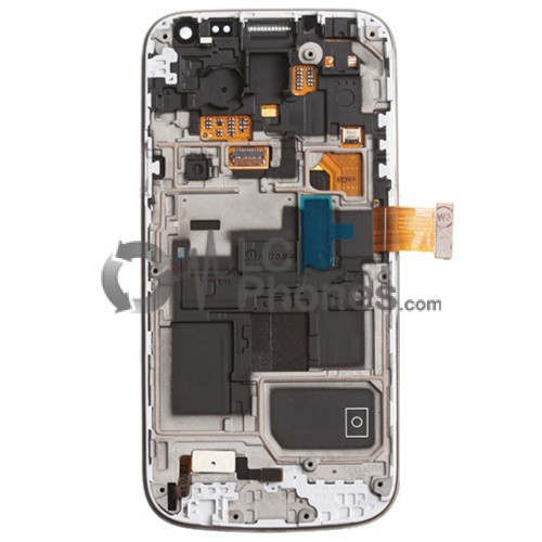 Samsung Galaxy S4 Mini I9195 - Full Front LCD Digitizer With Frame Blue ( Refurbished )