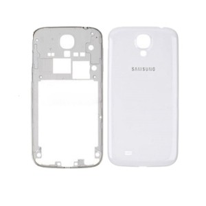 Samsung Galaxy S4 I9505 - Middle Frame + Battery Cover   White