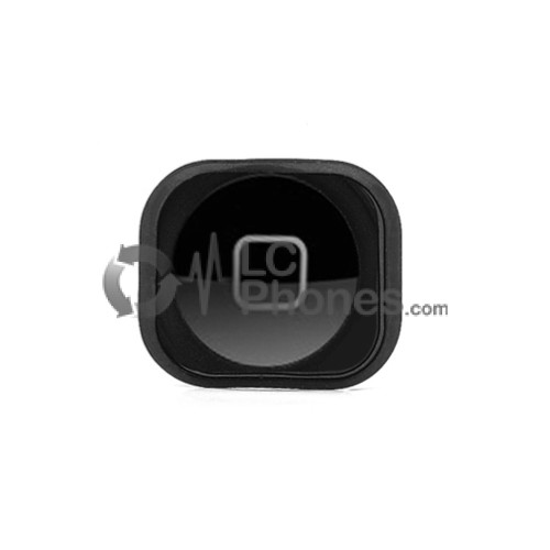 iPhone 5 - Home Button Plastic with Rubber Black