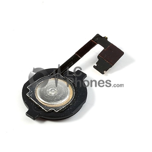 iPhone 4G - Home Button Flex With Plastic Black