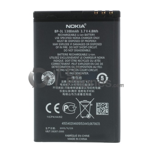 Nokia Lumia 610 - Battery BP-3L 1300mAh 4.8Wh