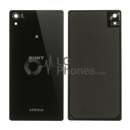 Sony Xperia Z2  D6503/D6502 - Battery Cover with Adhesive & Camera Lens Black