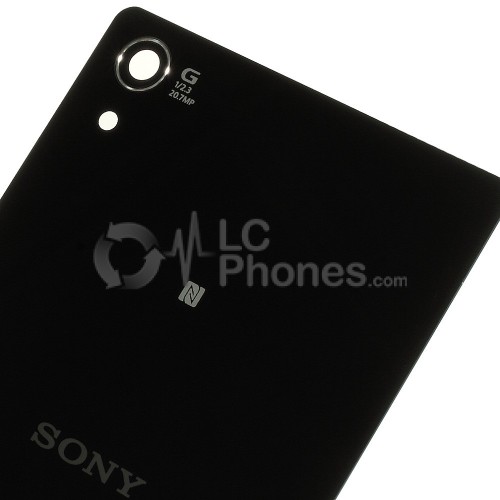 Sony Xperia Z2  D6503/D6502 - Battery Cover with Adhesive & Camera Lens Black