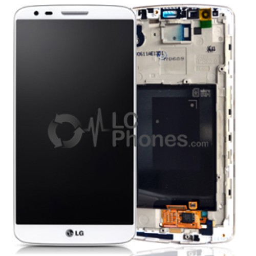 LG G3 D855 - Full Front LCD Digitizer with Frame White