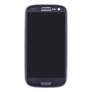 Samsung Galaxy S3 I9300 - Full front LCD Digitizer With Frame Blue ( Refurbished )