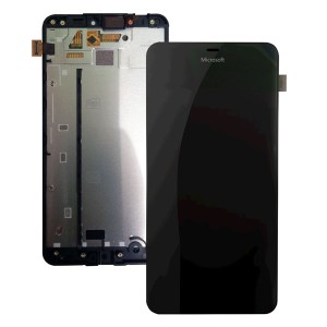 Microsoft Lumia 640 XL - Full Front LCD Digitizer With Frame Black
