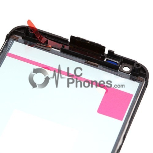 Nokia Lumia 620 REv4 - Front Glass Digitizer With Frame Black