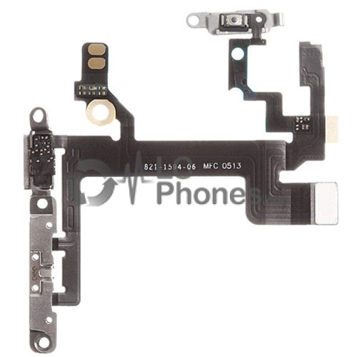 iPhone 5S - Power + Volume Flex cable with plates