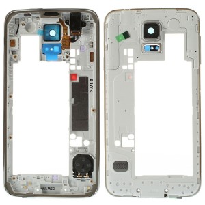 Samsung Galaxy S5 G900F - Middle Frame Complete Grey Rev 0.3