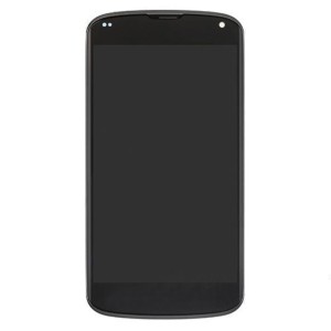 LG Nexus 4 E960 - Full Front LCD Digitizer With Frame Black