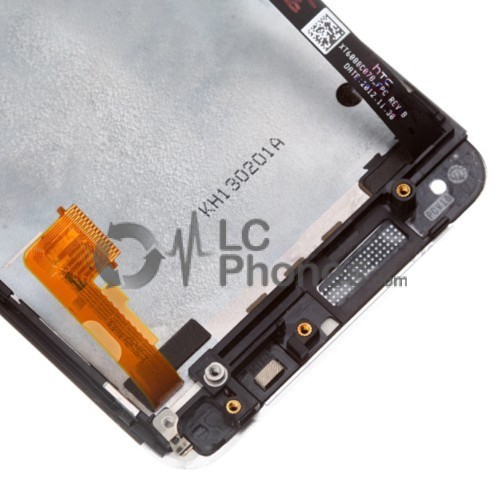 HTC one M7 -  Full Front LCD Digitizer with Frame White