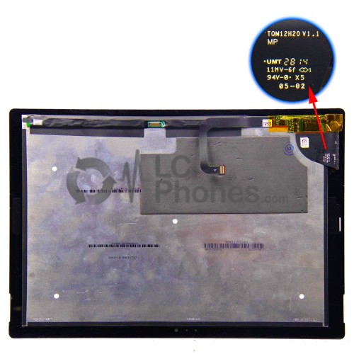 Microsoft Surface Pro 3 - Full Front LCD Digitizer Black