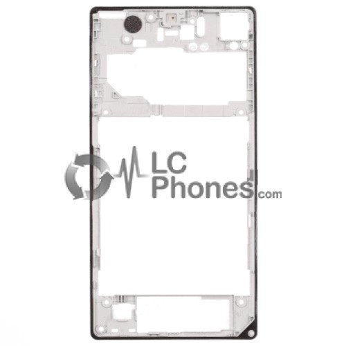 Sony Xperia Z1 L39H C6903 C6906 - Back Plastic Frame White