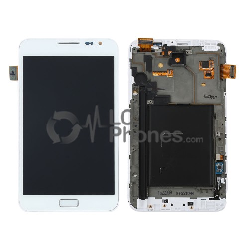 Samsung Note 1  N7000 - Full Front LCD Digitizer With Frame White