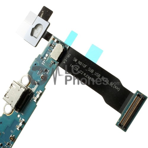 Samsung Note 4 N910F - Dock Charging Connector Flex  + Return Lights Flex Cable