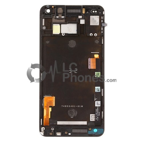 HTC one M7 -  Full Front LCD Digitizer with Frame Black