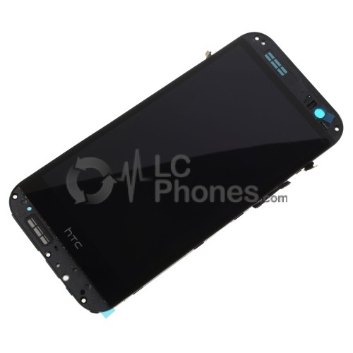 HTC One M8 - Full Front LCD Digitizer With Frame Black