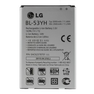 LG G3 D850 D855 - Battery BL-53YH 3000 mAh 11.4Wh