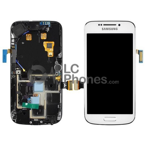 Samsung Galaxy S4 Zoom - Full Front LCD Digitizer With Frame White