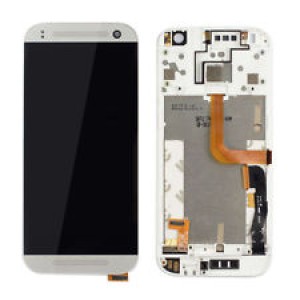 HTC One M8 Mini - Full Front LCD Digitizer with Frame White