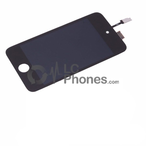 iPod 4th Gen - Full Front LCD Digitizer Black