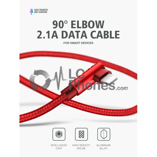 90° Elbow 2.1A Data Cable