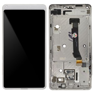 Xiaomi Mi Mix 2S - Full Front LCD Digitizer with Frame White