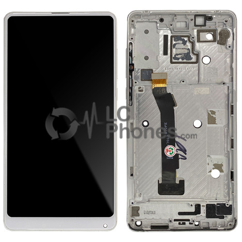 Xiaomi Mi Mix 2S M1803D5XA - Full Front LCD Digitizer with Frame White